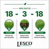 LESCO 18-3-18 93% PolyPlus 2% Fe 6.5% S SOP Turfgrass Mini Granular Fertilizer 50 lb. Bag