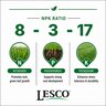 LESCO Elite 8-3-17 90% PolyPlus 4.1%Fe 3.3%Mn 2.2%Mg SOP Turfgrass Mini Granular Fertilizer 50 lb. Bag