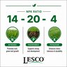 LESCO 14-20-4 20% NOS 30% BIO 0.4% Fe MOP Turfgrass Granular Fertilizer 50 lb. Bag