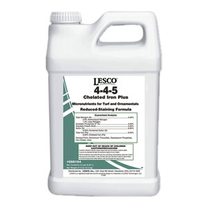 LESCO Chelated Iron Plus 4-4-5 6% Fe 6% S Reduced-Staining Liquid Fertilizer