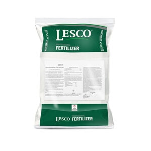 LESCO 12-24-14 50% PolyPlus 0.43% Fe 0.21% Mn 2% Cl Polymer Coated Urea Urea Ammonium Phosphate Sulfate of Potash Iron Sucrate Manganese Sucrate Starter Elite Granular Fertilizer 50 lb. Bag