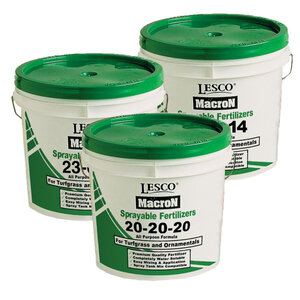 LESCO MacroN 20-20-20 AM B 0.02%, Cu 0.05%, Fe 0.10%, Mn 0.05%, Mo 0.0005%, Zn 0.05% Turfgrass & Ornamental Soluble Fertilizer 25 lb. Bag