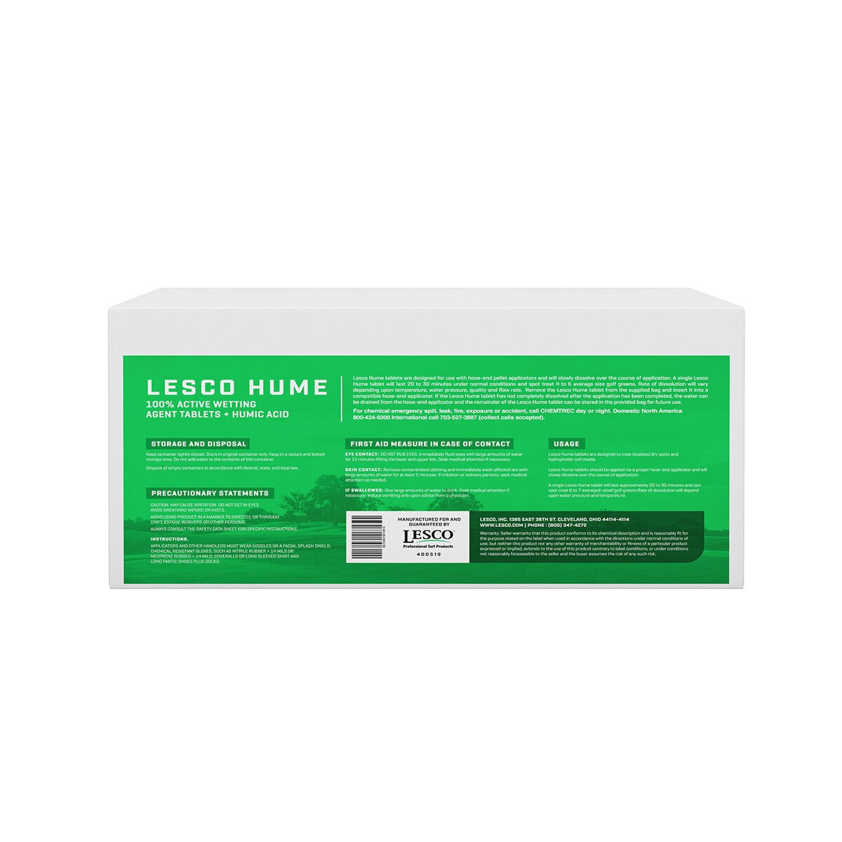 LESCO HUME 100% Active Wetting Agent Tablets + Humic Acid 6 (8oz) Case ...