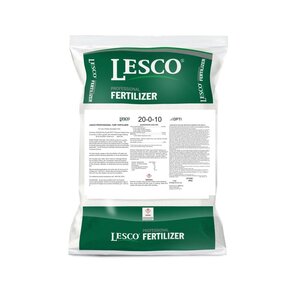 LESCO 20-0-10 50% PolyPlus OPTI45 4.12% Fe MOP 12% BIO Turfgrass Granular Fertilizer 50 lb. Bag