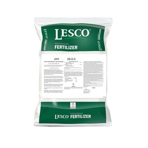 LESCO 28-0-0 40% CRN Polymer-Coated Sulfur-Coated Urea, Urea, Ammonium Sulfate Turfgrass Granular Fertilizer 50 lb. Bag