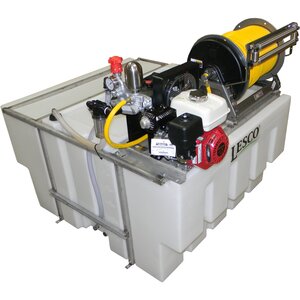 LESCO SpaceSaver Split 200 gal. (100/100) Sprayer KA43 Diaphragm Pump Hose Reel Package Sold Separately