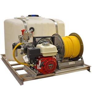 LESCO Skid Low Profile Sprayer 100 gal. w/ 5.5 Honda Engine (Hose & Reel sold separately)
