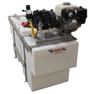 LESCO SpaceSaver 100 gal. Sprayer KA43 Diaphragm Pump Hose Reel Package Sold Separately