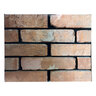LuxRoc Japanese Reclaimed Rosso Thin Brick Corners (3 ln. ft./box)