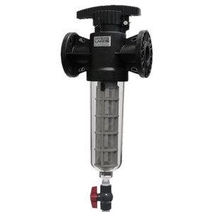 The Source Twist II Clean Filter In-Line/Tee 100 Mesh 1 in. NPT Clear Plastic w/ Polyester Screen