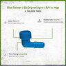 Blue Twister 90 Degree Elbow 3/4 in. MIPT x Double Helix
