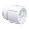 Lasco Long Riser Extender White Sch 40 PVC 3/4 in. Mipt x Fipt Threaded 