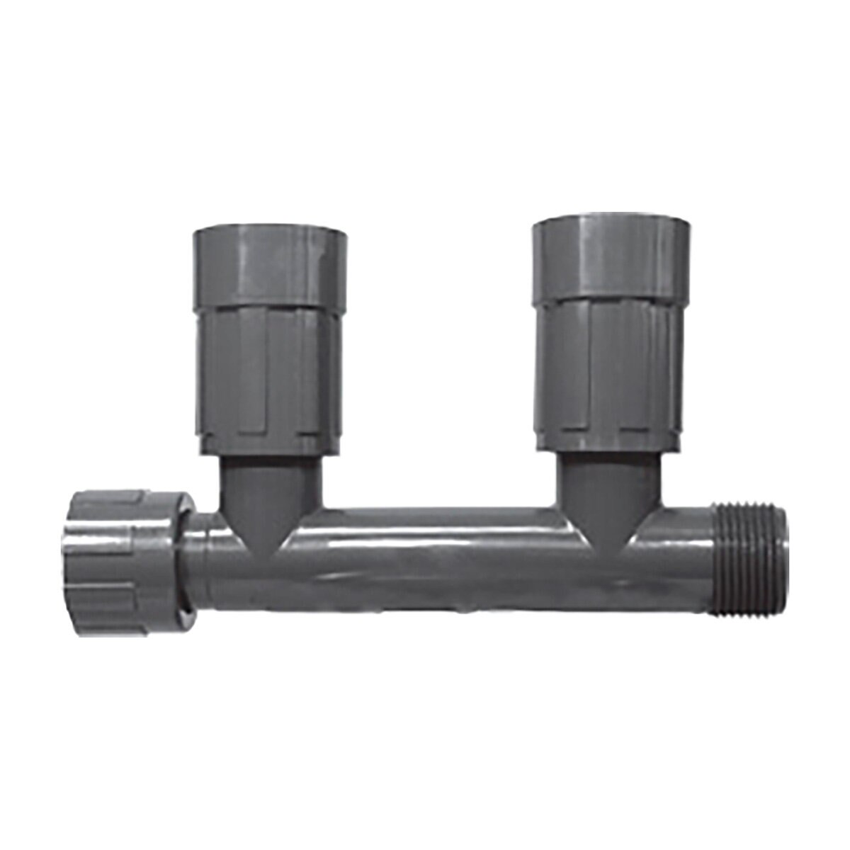 Lasco Double Tee UltraZone Series Black PVC 1 in. Nut x Mthd x Fvconn ...