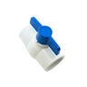2 PVC White Ball Valve Slip 491 Commercial Blue Handle Colonial Lasco