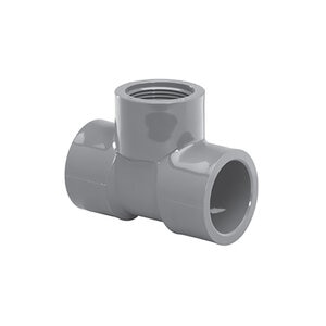 2 in. x 2 in. x 1-1/2 in. Reducing Tee Sch 80 SST