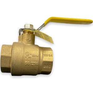1.25 in. Brass Ball Valve Full Port Import Npt