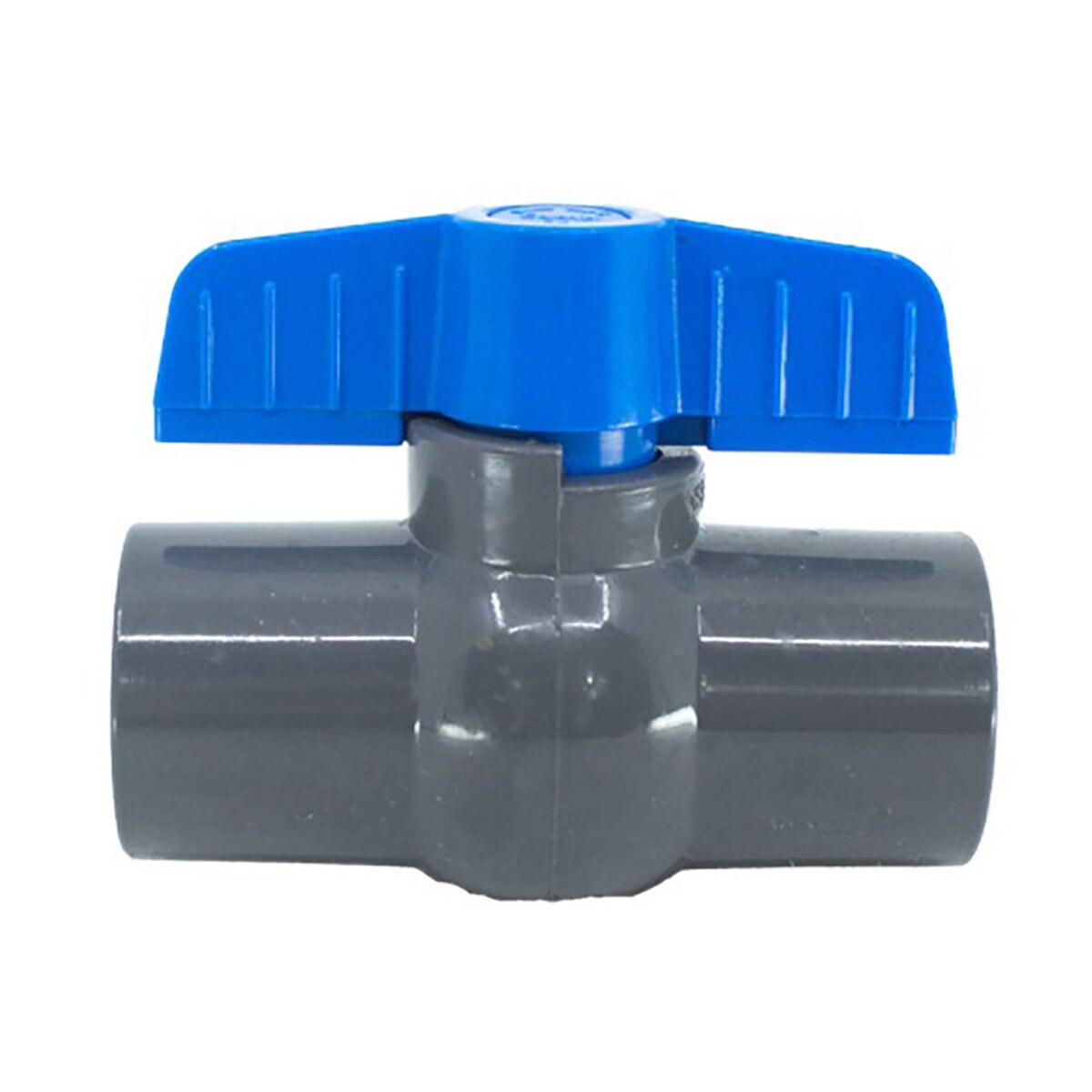 Lasco Threaded Ball Valve 491 Series Gray PVC ½ in. Commercial Blue ...