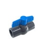 3/4 PVC Gray Ball Valve Thd 491 Commercial Blue Handle Colonial Lasco