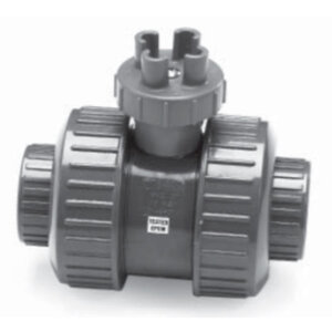 Lasco Tru Union Slo-Close Compact Ball Valve 2 in. Socket x Flange