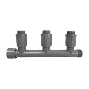 Lasco Tee UltraZone Series Gray PVC 1 in. x 1 in. x 1 in. Nut x MTHD x MVCONN 