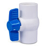 Lasco Colonial 491 Commercial Ball Valve PVC White 1-1/2 in. FIPT with Blue Handle