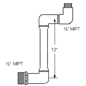Lasco PVC Swivel Joint Assembly 1/2 in. MIPT