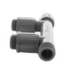 Lasco Irrigation UltraZone Double Tee PVC 1 in. Nut x Mpt