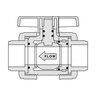Lasco Colonial Full Block True Union Ball Valve PVC Gray 3 in. FIPT with EPDM O-Ring