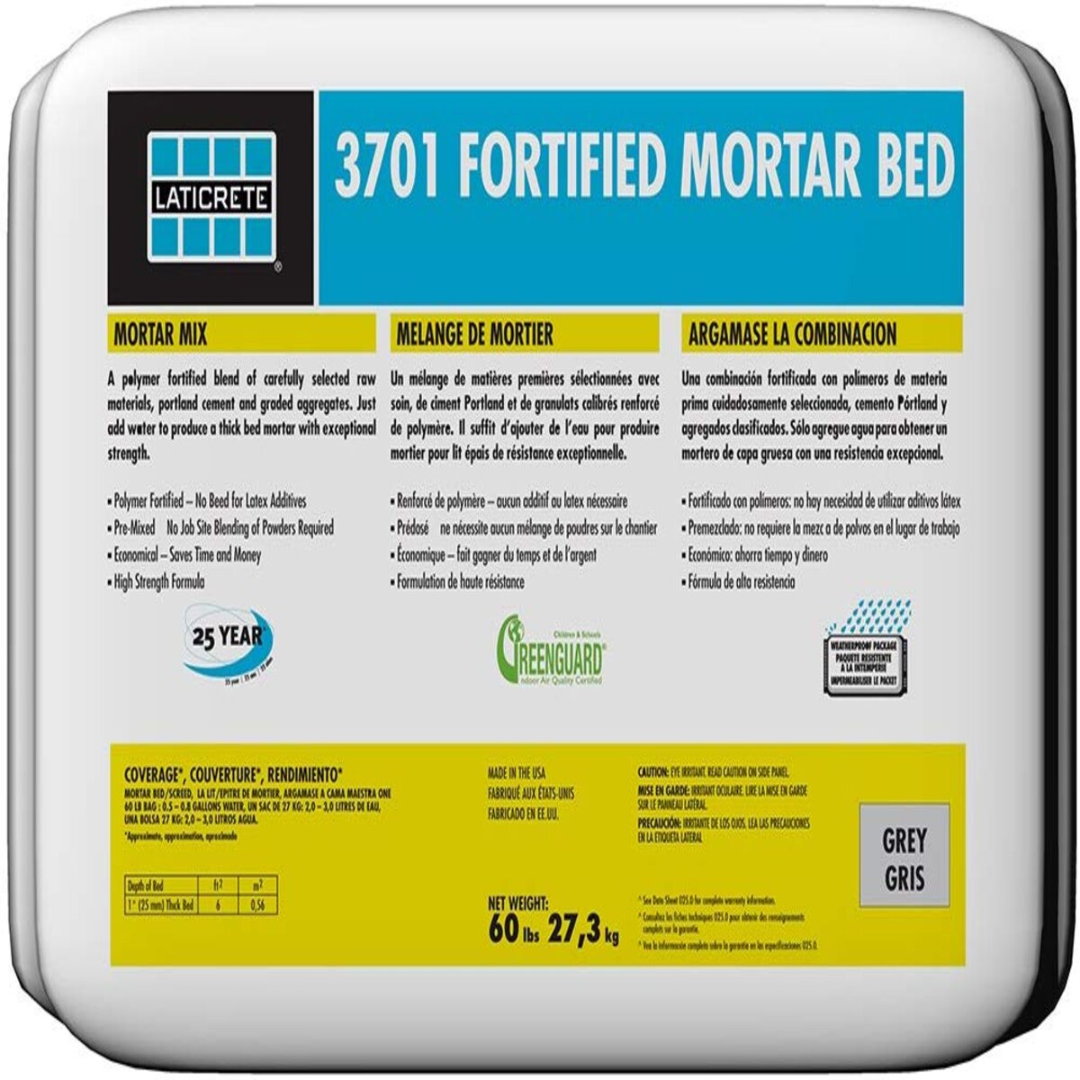 3701 For Mortar Gray 60 lb | SiteOne US