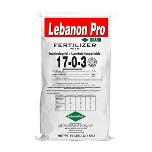 Lebanon Pro Imida & Lambda 0.24% 17-0-3 40%CRN 3%Fe Insecticide Plus Fertilizer 50 lb.