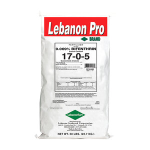 Lebanon Pro Bifenthrin 0.069% 17-0-5 30%PCU Insecticide Plus Fertilizer 50 lb.