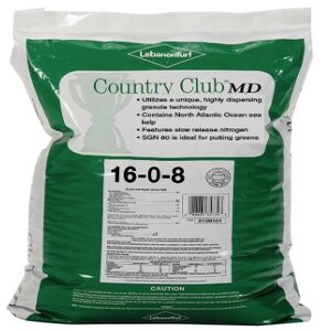 Lebanon Country Club MD 16-0-8 Meth-Ex AS 1% Fe 1% Mg .5% Mn Kelp Turfgrass Granular Fertilizer 40 lb. Bag