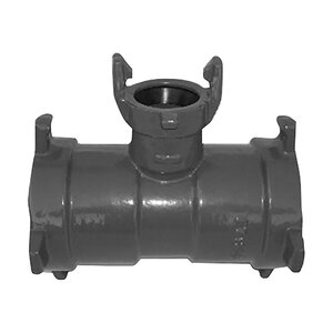 Leemco Tee Ductile Iron 6 in. x 4 in.