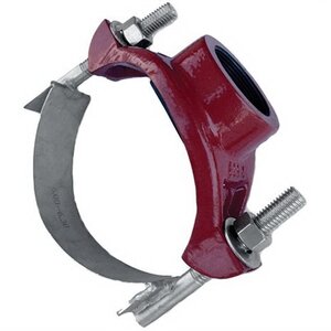 Leemco Saddle 6 in. x 2 in. FIPT with Single Stainless Steel Strap