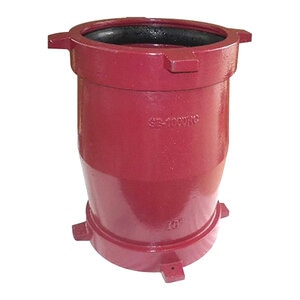 Leemco Adapter Ductile Iron 4 in. x 4 in. Flange x Bell