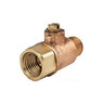 Ball Valve Test Cock with Screwdriver Slot Lead Free Brass 1/4 in. x 1/8 in. FIPT x MIPT