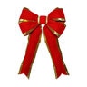 12 in. Red Bow with Gold Trim