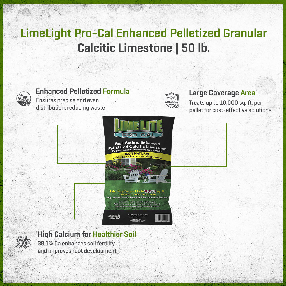 Calcitic Limestone for Lawns - LimeLight Pro-Cal Enhanced