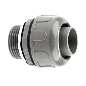 Liquid Tite Straight Connector PVC 1/2 in. Compression x MIPT