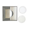 Lumien Micro Recessed Square Half-Moon Accessory Antique Brass Finish 2700K - 3000K Warm White Light 2-1/2 in. Length