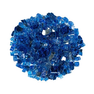MSI 1/2 in. Crushed Fire Glass Sapphire Blue 20 lb. Bag