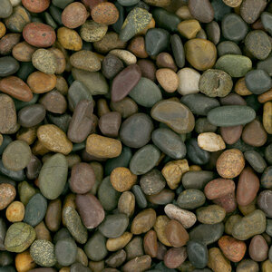 Bagged Polished Pebbles Mixed 1 1/4 - 2 in. (20 lb. Bag)