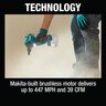 Makita Max XGT 18V Brushless Cordless High Speed Dust Blower, Tool Only
