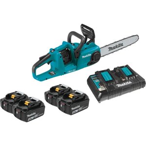 Makita 18V X2 Bl Chain Saw Kit W/Extra 2Ea Bl1850B - Not Available For Credit