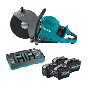 Makita 80V max XGT Brushless Dual Battery Cordless 14 in. Power Cutter Kit