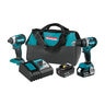 Makita LXT Brushless Cordless Lithium-Ion Combo Kit 18V 2 pc. for XPH12Z XDT13Z In Bag 4.0Ah