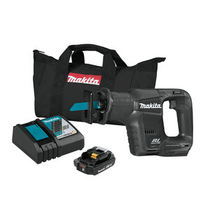 Makita 18V LXT Lithium-Ion Sub-Compact Brushless Cordless Reciprocating Saw Kit Various Speed LED Light Bag w/ One Battery 2.0Ah