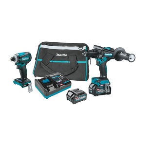Makita Max XGT  Brushless Cordless 2 pc. Combo Kit 40V for GPH01, GDT01 w/ Bag (2.5Ah)