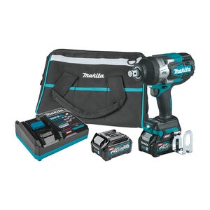 Makita Max XGT Brushless Cordless High-Torque Square Drive Impact Wrench Kit w/ Friction Ring Anvil Various Speed, Reverse, LED Light & Bag 40V