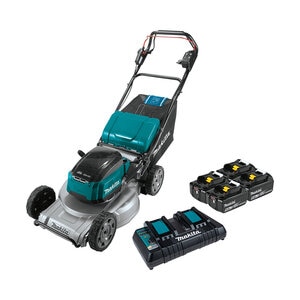 Makita X2 BL Self-propelled Aluminum Deck 21 in. 36V 5.0Ah w/ 2 Extra Batteries